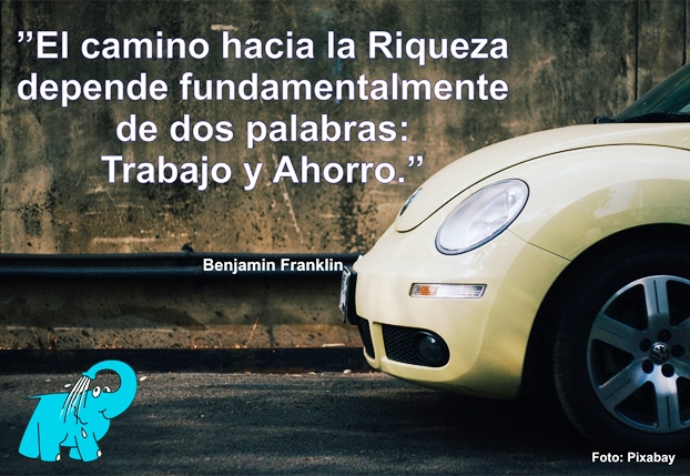 Una Enseñanza de Benjamín Franklin sobre La Riqueza, en La Frase del Día del Elefante Azul de Avilés